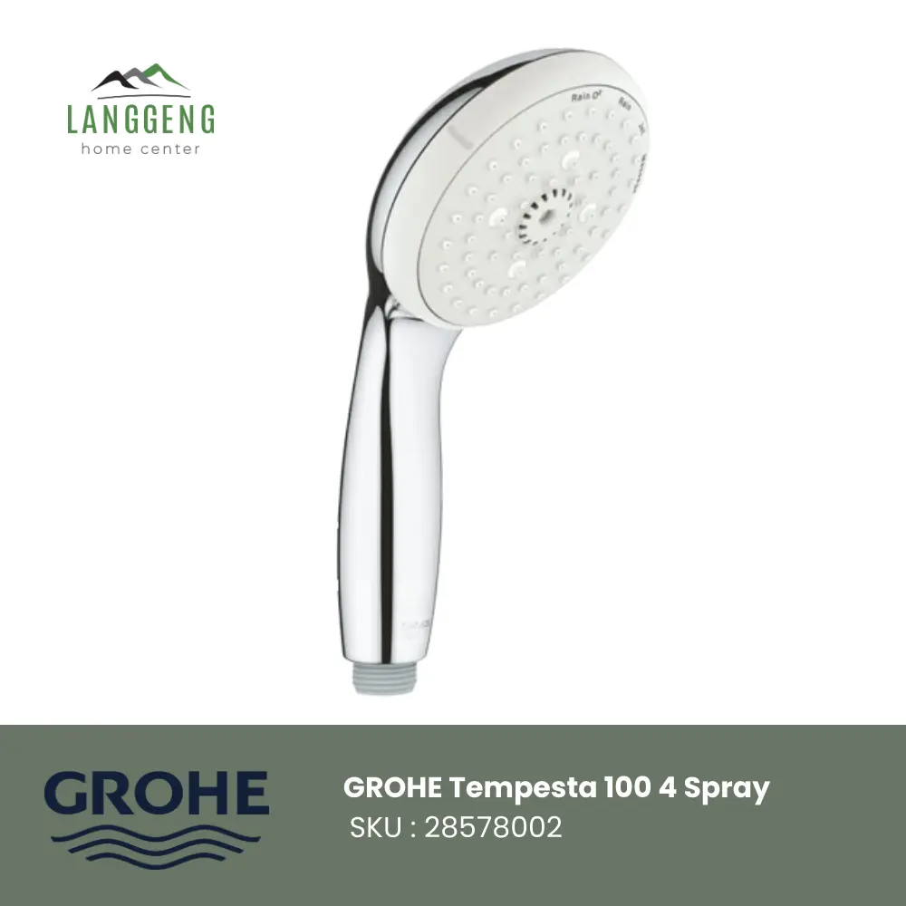 GROHE 28578002 NEW TEMPESTA 100 HAND SHOWER 4 SPRAYS | HandShower