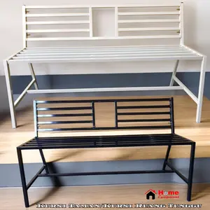 KURSI TAMAN 150cm SIMPLE TANPA SANDARAN TANGAN SANGAT KUAT DAN ELEGAN