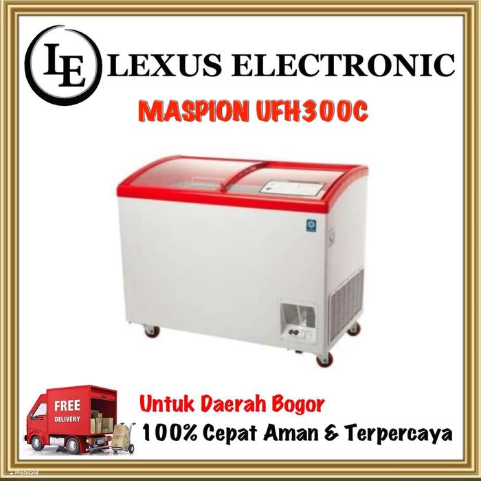 Gambar Maspion feeezer kaca 300 liter | ufh300c | 300c dari lexus electronic mall Kota Bogor Tokopedia