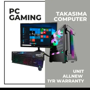 PC GAMING CORE I5 10400F RAM 16GB SSD 256 HDD 500GB LED 24 CURVE