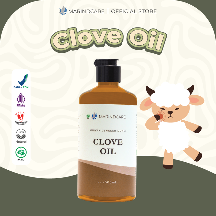 Gambar Minyak Cengkeh 500ml - MARINDCARE - ESSENTIAL OIL|MEREDAKAN SAKIT GIGI dari MarindcareOfficial Kota Surabaya Tokopedia