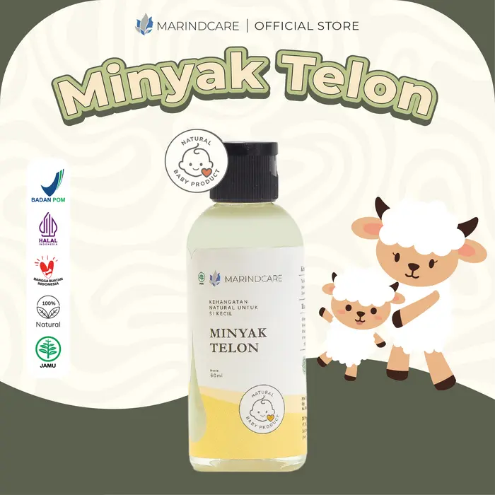 Gambar Minyak Telon 100% Natural MARINDCARE - Menghangatkan bayi dan anak - 60ml dari MarindcareOfficial Kota Surabaya 5 Tokopedia