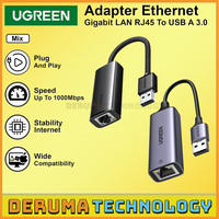 Gambar UGREEN Adaptor USB 3.0 to LAN RJ45 Internet Modem Adapter Ethernet Speed 1000mbps 50922 For PC Komputer Laptop - 50922 USB-A dari DERUMA TECHNOLOGY OFFICIAL Kota Administrasi Jakarta Barat 1 Tokopedia