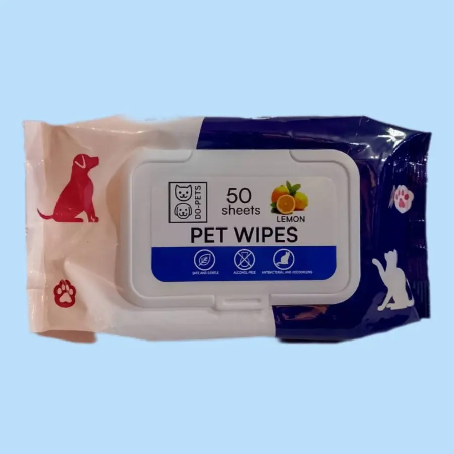 Gratis ongkir Pet Wipes Tisu Basah Anjing Kucing 50 pcs Lemon Scent