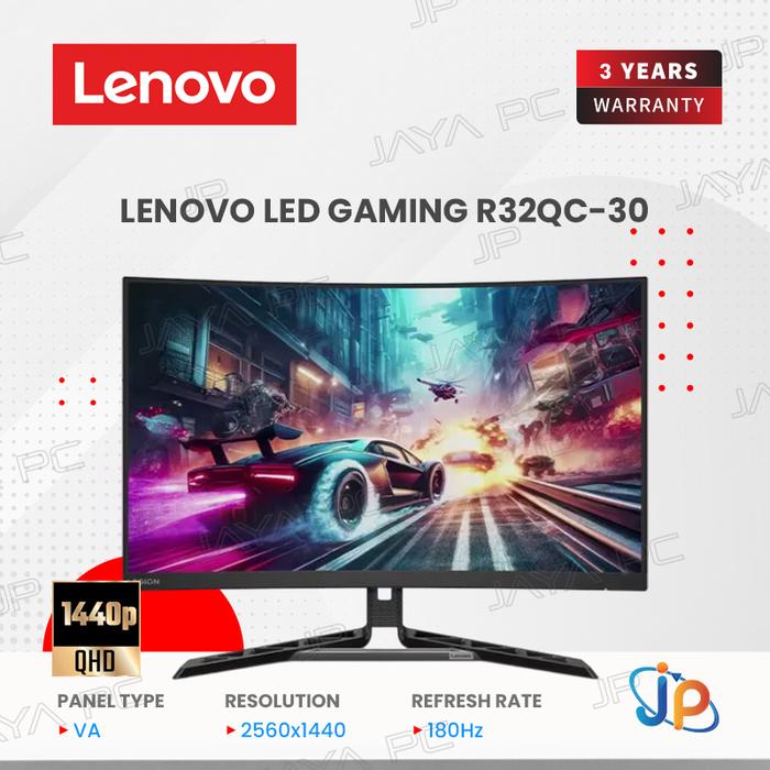 Promo Monitor Lenovo Legion LED R32QC-30 - Curved 2K QHD 32