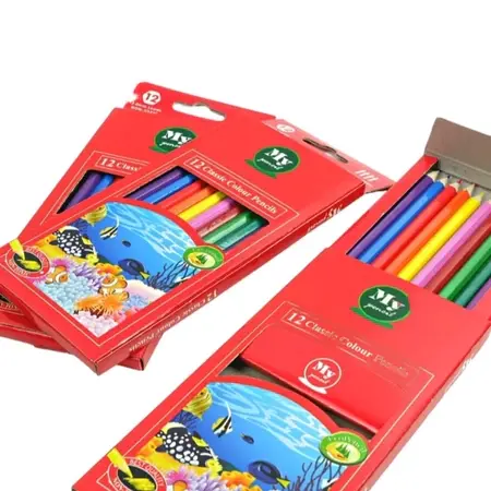 1 Set / 12 Warna  Pinsil Warna Montana TH-350 / Pensil Warna / Moencul 1
