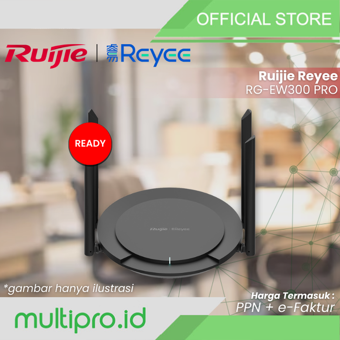 Gambar Ruijie RG-EW300 PRO 300Mbps Wireless Smart Router dari Multipro.id Kota Administrasi Jakarta Utara Tokopedia