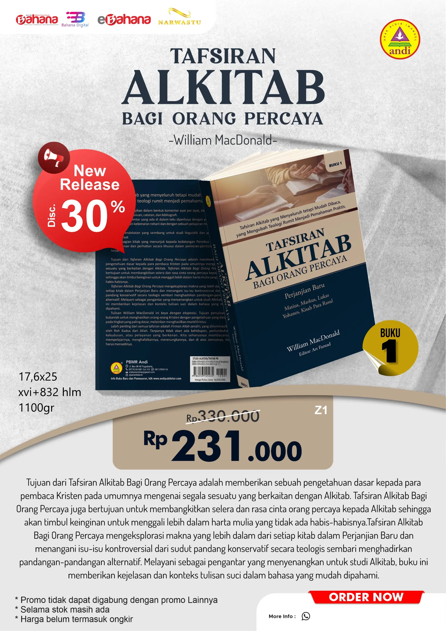 LivingHope -Tafsiran Alkitab bagi Orang Percaya - Perjanjian Baru (HARD COVER)