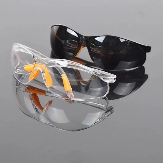 Kacamata Safety Glasses Pertukangan Lapangan Lensa Bening / black