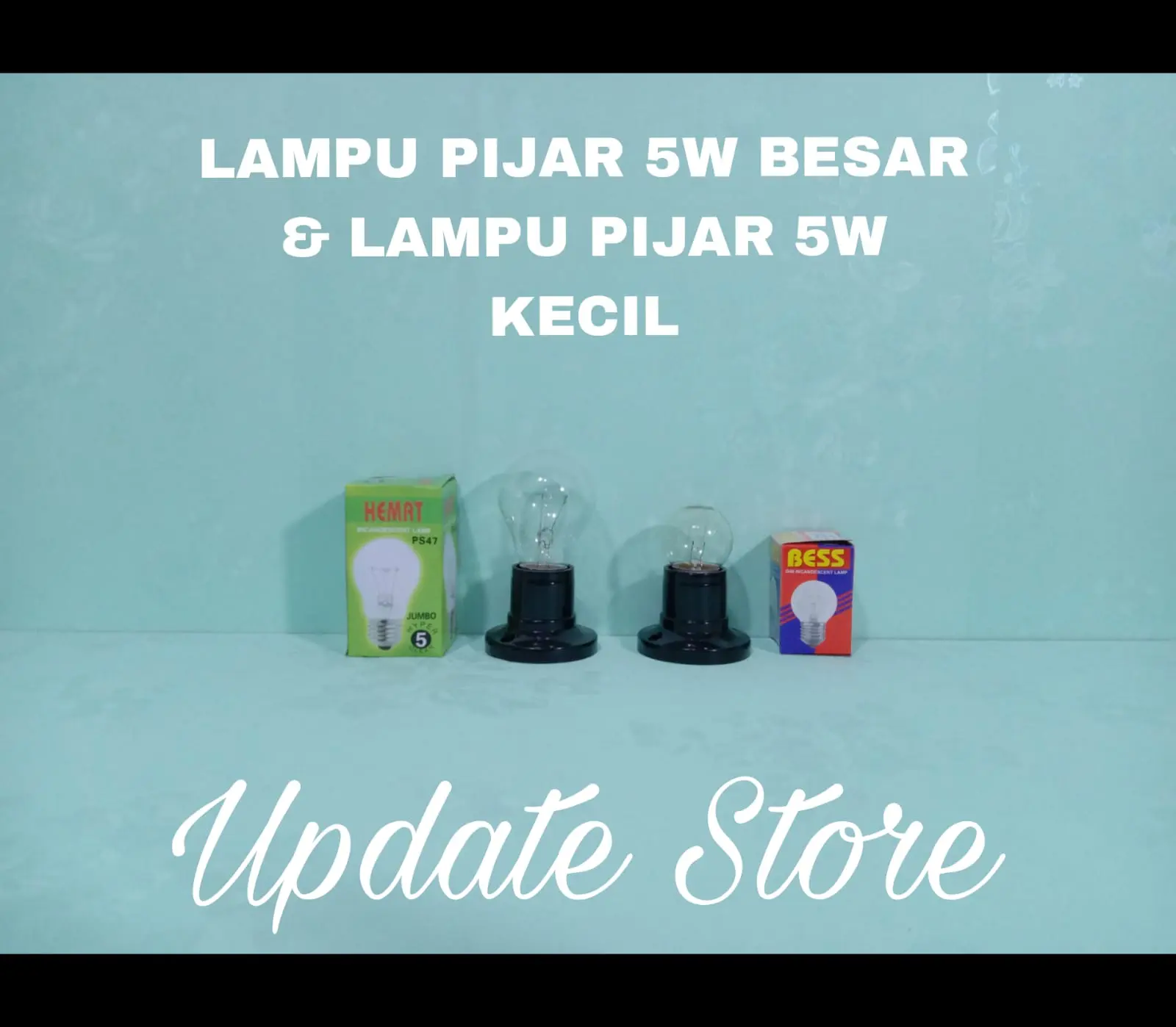Lampu Pijar/Ayam 5 watt Besar dan Kecil