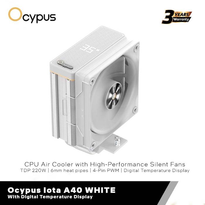 Gambar Ocypus Iota A40 CPU Air Cooler with High-Performance Silent Fans | White dari eMedia Jogja Kab. Sleman Tokopedia