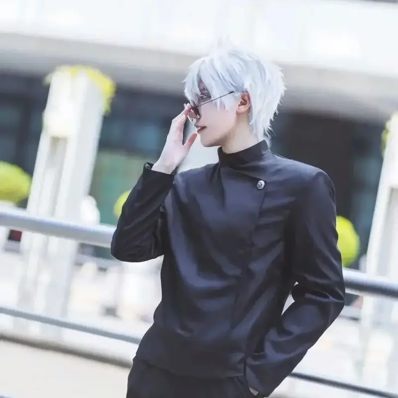 Wig Gojo Satoru Wig Anime Rambut Gojo Satoru Cosplay Anime Jujutsu Kaisen 5