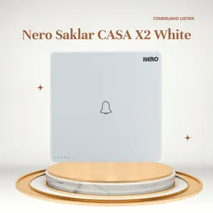 NERO Saklar Bell Casa White - X21013-W / Saklar Bell Rumah