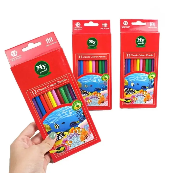 1 Set / 12 Warna  Pinsil Warna Montana TH-350 / Pensil Warna / Moencul 2