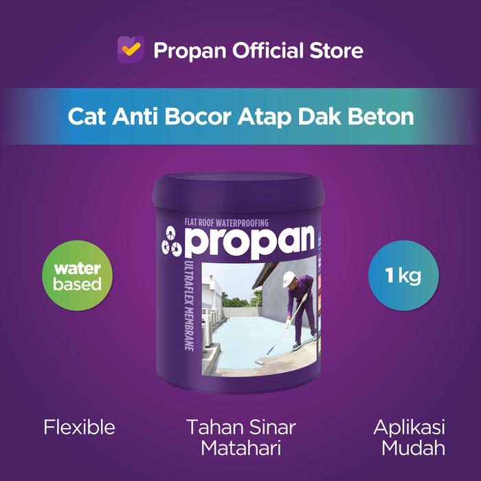 Gambar ULTRAFLEX MEMBRANE 1 KG -- Waterproofing Dak Beton Rumah/Ruko Berbahan Dasar Air UV Exposed - LIGHT GREY dari PROPAN RAYA Kota Administrasi Jakarta Barat Tokopedia