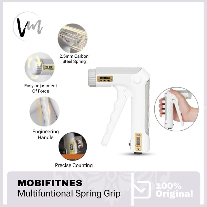 Gambar MOBIFITNES Multi Hand Grip 5Kg - 60Kg Penguat Pegangan Tangan Jari - With Counter dari Venus Mobile Kota Administrasi Jakarta Barat Tokopedia