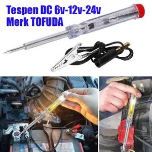 TOFUDA Obeng Test Pen DC Aki Listrik DC 6V 12V 24V Tespen Mobil Motor