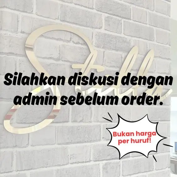 Papan Nama Toko | Usaha | Huruf Timbul | QUOTE | Papan Nama Akrilik Mi