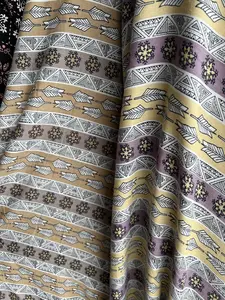 kain katun rayon viscose motif salur etnik terbaru best seller 2 warna