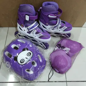 Sepatu Roda Model Inline/Bajaj Lengkap Helm+Deker