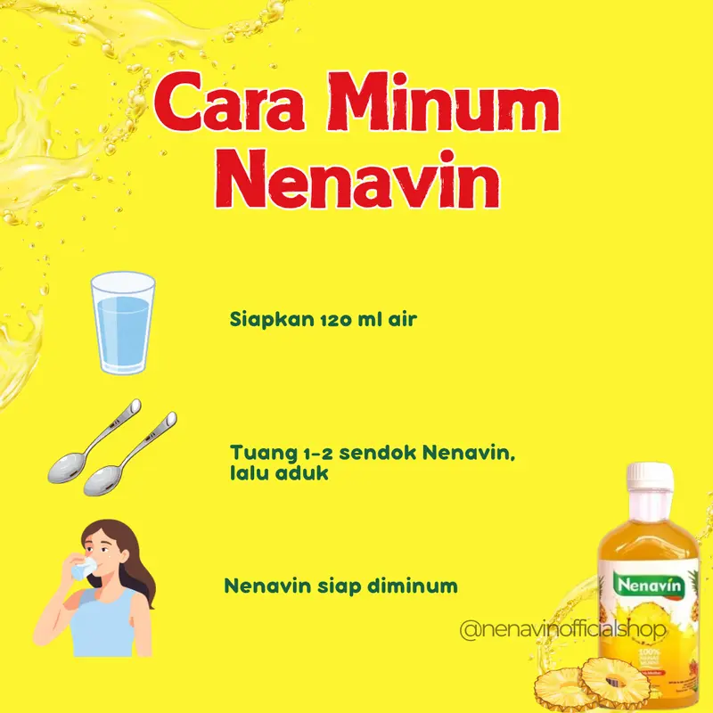 Cuka Nanas WIth Mother Nenavin Paket 2 Botol Termurah dan Praktis 7