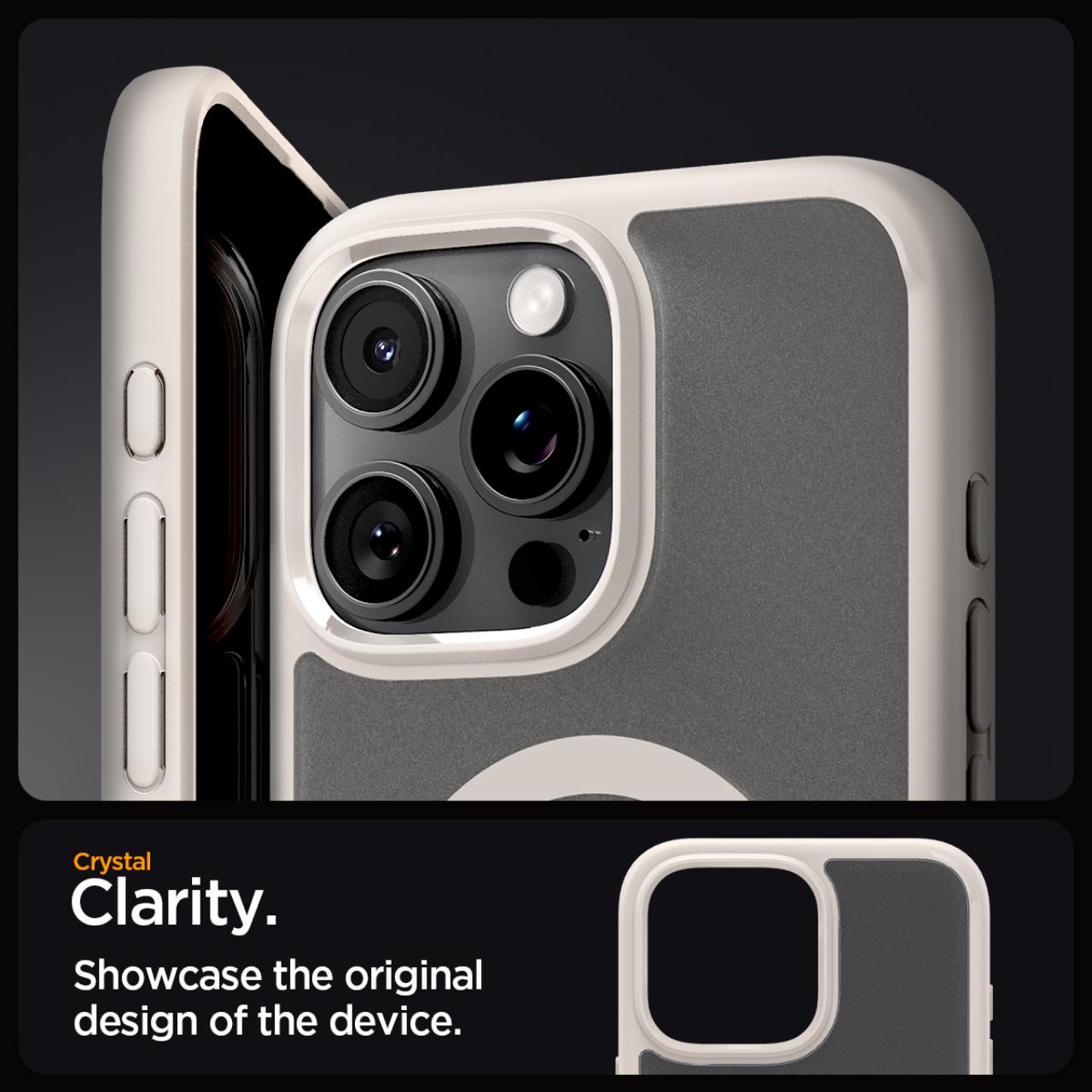 Spigen iPhone 16 Pro Case Magsafe Ultra Hybrid MagFit - Frost Clear ACS08133