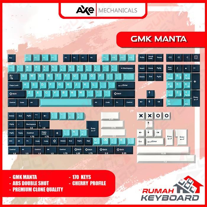 Gambar KEYCAP - KEYCAPS - CHERRY - GMK MANTA - ABS - DOUBLE SHOT dari Rumah-Keyboard Kota Administrasi Jakarta Barat Tokopedia
