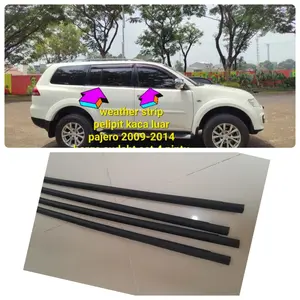 weather strip pelipit kaca pintu luar pajero 2009-2014