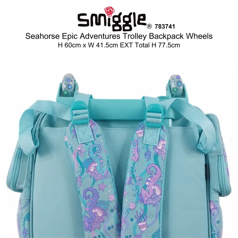 SMIGGLE Tas Trolley Bag Anak / Tas Troli Trolly 1