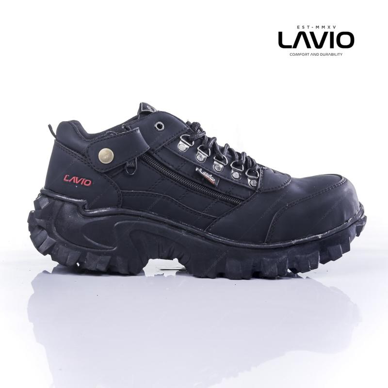 Sepatu Safety Original Bahan Kulit Full Jahit Anti Slip Lavio E95 7