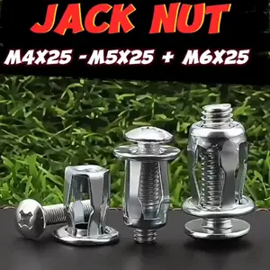 Jack Nut Metal - Rivet Nut Plat Metal Mur Baut Sekrup Fisher M4 x 25
