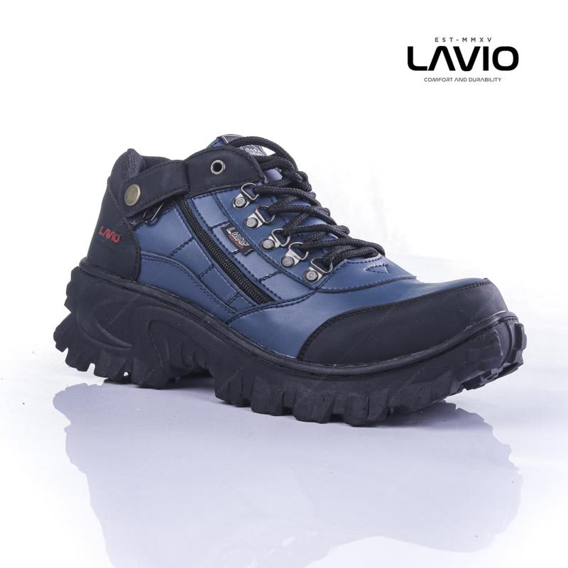Sepatu Safety Original Bahan Kulit Full Jahit Anti Slip Lavio E95 4