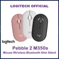 Gambar LOGITECH PEBBLE WIRELESS BLUETOOTH MOUSE M350S ORIGINAL - TONAL WHITE dari KING Laptop Kota Administrasi Jakarta Pusat 2 Tokopedia