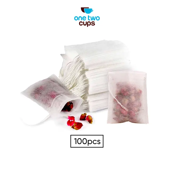 One Two Cups Kantong Filter Saringan Teh Tea Bag Disposable 100 PCS - M100