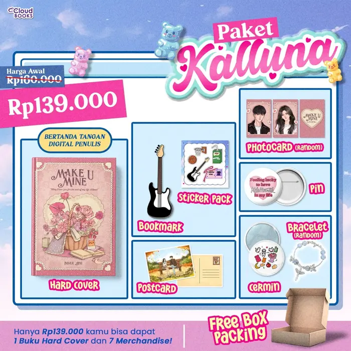 Gambar Pre Order - Buku Novel - Make u Mine - Indah Aini - Cloudbook Publishing - Bumifiksi - PO dari Bumi Fiksi Makassar Kota Makassar 4 Tokopedia