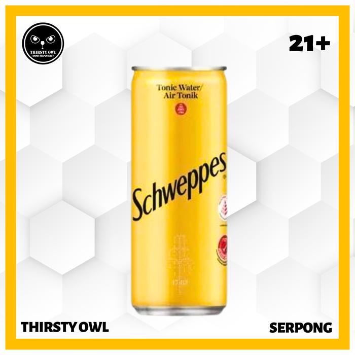 Gambar Schweppes Tonic Water Can 330ml Mixer dari Thirsty Owl Serpong Kab. Tangerang Tokopedia