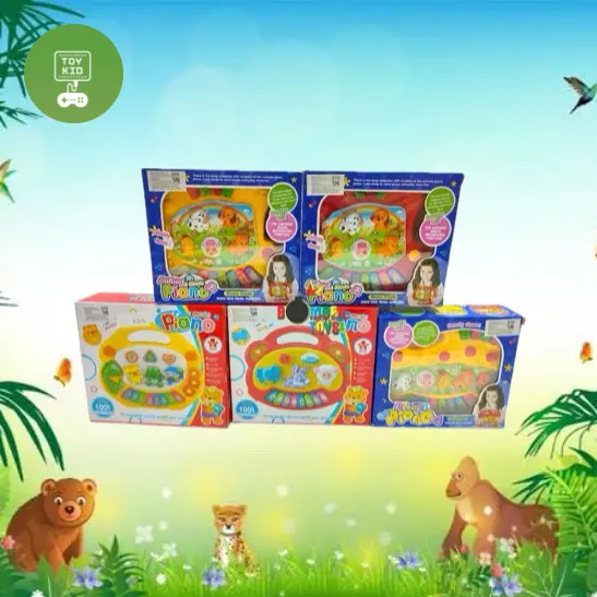 MAINAN ANAK PIANO FARM ANIMAL SUARA HEWAN PETERNAKAN MUSIK LUCU LAMPU