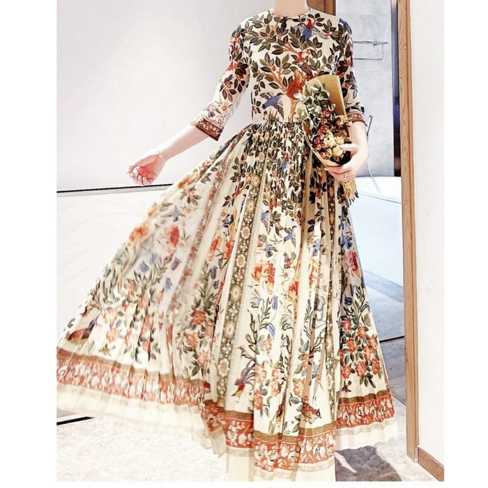 chinese dress ladies KAFTAN DRESS MADEENA - BANGKOK CLOTHING STORE - HANDMADE CLOTHING
