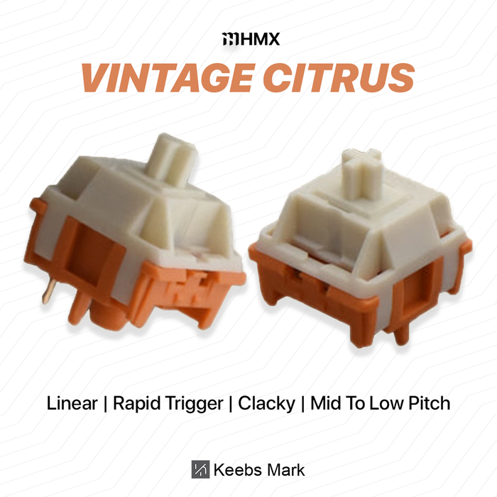 Jual HMX Vintage Citrus Linear Switch Mechanical Keyboard - Jakarta ...