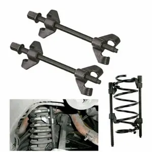 Alat Press Mobil 2 Pcs 380mm Chrome Vanadium Steel Treker Per Keong / Treker Per Keong Coil Spring Mobil Compressor Pegas Kejut Clamp Tahan Shock Shockbreaker Per Ball Joint Puller