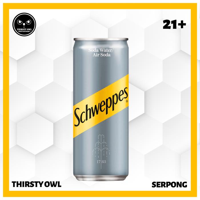 Gambar Schweppes Sparkling Soda Water Can 250ml dari Thirsty Owl Serpong Kab. Tangerang Tokopedia