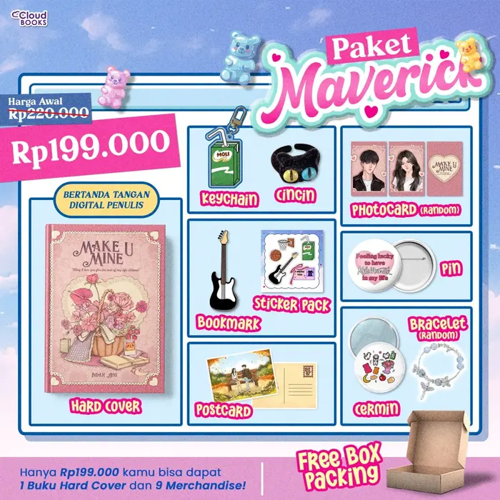 Gambar Pre Order - Buku Novel - Make u Mine - Indah Aini - Cloudbook Publishing - Bumifiksi - PO dari Bumi Fiksi Makassar Kota Makassar 5 Tokopedia