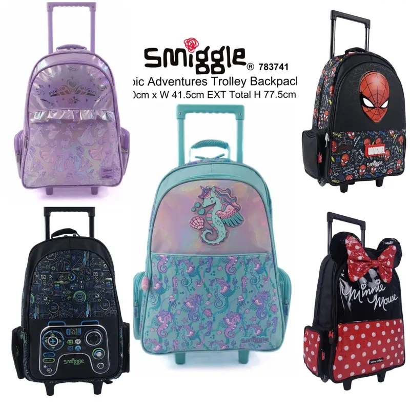 SMIGGLE Tas Trolley Bag Anak / Tas Troli Trolly 0