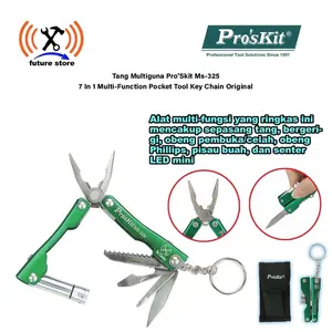 PROSKIT MS-325 TANG 7 In 1 Multi-Function Pocket Tool Key Chain Ori