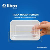 Gambar (BUNDLE) 50 Pcs Thinwall Rectangle 500ml (Kotak Makan Plastik / Thinwall / Persegi Panjang) dari Libra Pack Kota Tangerang 3 Tokopedia