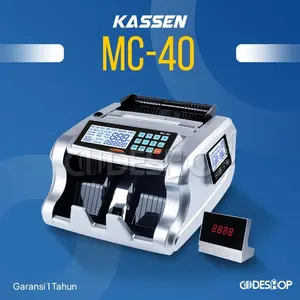 Mesin Penghitung Uang Kassen MC-40 Dual LED Display Deteksi Uang
