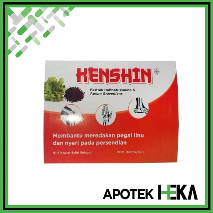 Kenshin Strip isi 4 Tablet - Obat Pegal Linu dan Nyeri Persendian