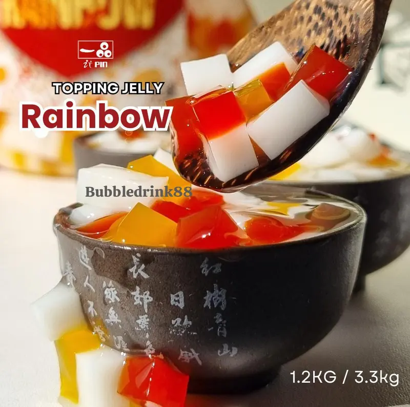 Itpin Rainbow Jelly Premium Topping minuman KHUSUS GO SEND /GRAB 3