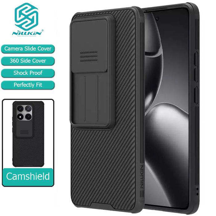 Gambar Nillkin Camshield Pro Case Xiaomi 14T Pro - Untuk for Xiaomi 14T Pro - Camera Cover Guard Armor Hybrid PC TPU Hard Soft Casing Protector Original Black dari Logay Acc Kota Bandung Tokopedia
