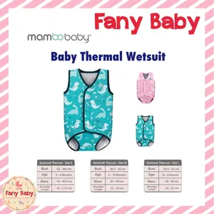 MAMBOBABY BABY SWIMSUIT THERMAL WETSUIT / PELAMPUNG RENANG ANAK